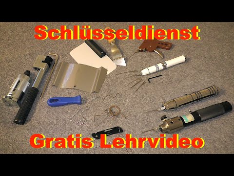 Ausbildung Schlüsseldienst/Ausgesperrt/Schloss knacken/Schlüsseldienst gratis Lehrvideo/lockpicking