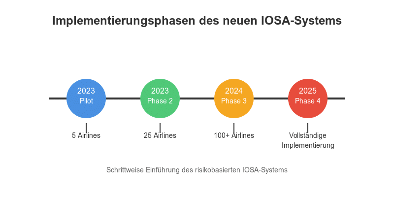 IOSA Systems - Implementierungsphasen - Infografik