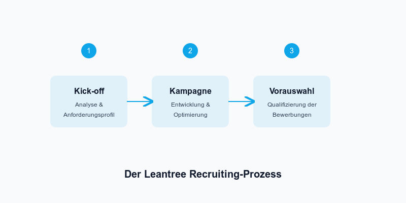 Leantree Recruiting Prozess  - Infografik