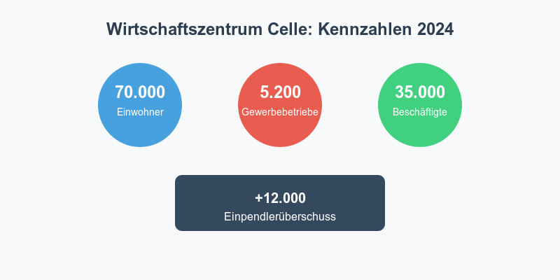 Wirtschaftszentrum Celle Kennzahlen - Infografik