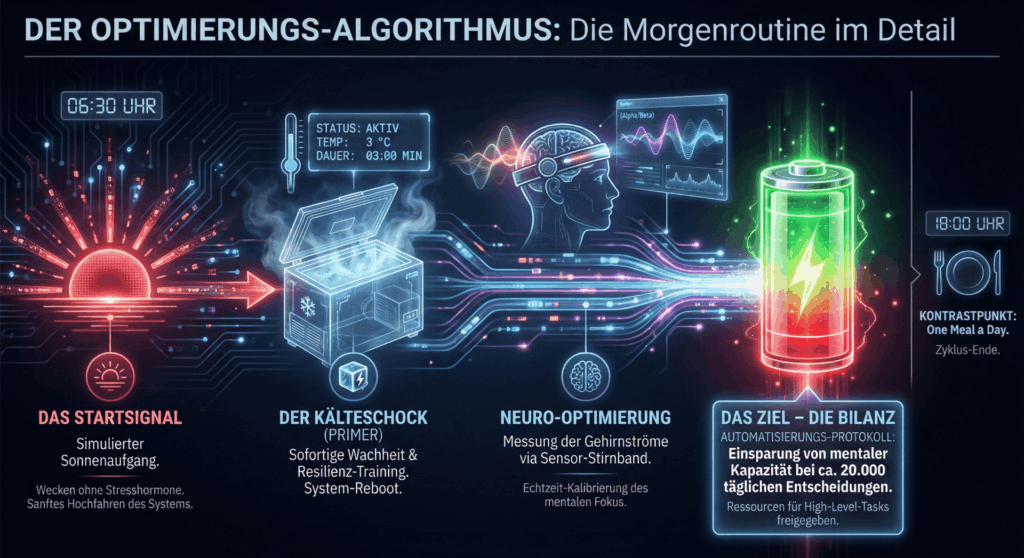 Biohacking Morgenroutine - Infografik