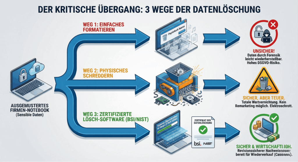 Datenlöschung IT - Infografik