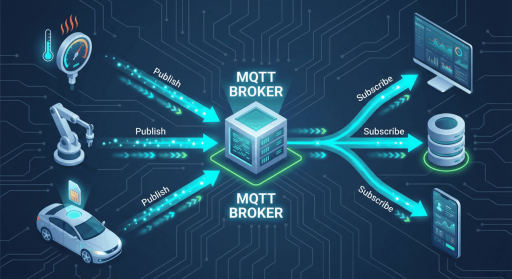 IoT-Netzwerke mit MQTT - Infografik